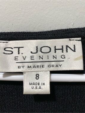 St. John Evening by Marie Gray Black Evening Sweater in size 8